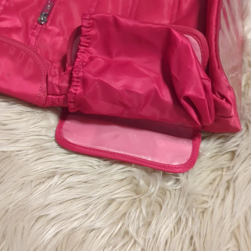 LUG PINK RASPBERRY LARGE CABLE CAR SHOULDER BAG PURSE TOTE - Picture 9 of 15